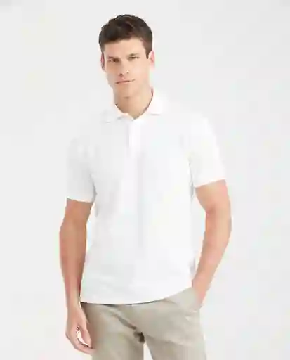 Camiseta Polo Textured Crudo Prístino Claro L Chevignon