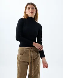 Camiseta Mujer Negro Talla S 609f019 Americanino