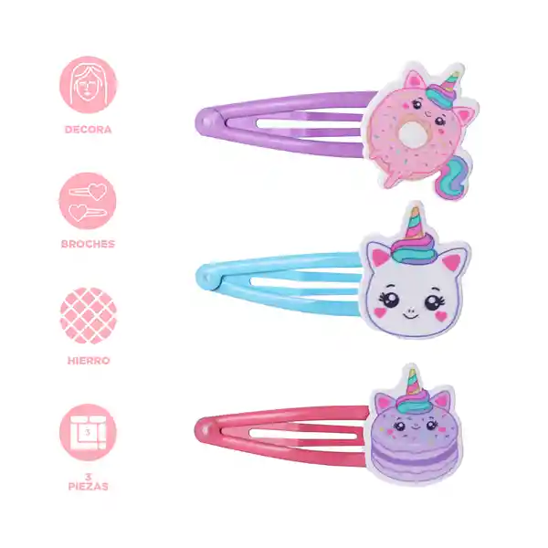 Set de Broches Infantiles Serie Mis Pastelitos Miniso