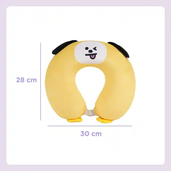 Almohada de Viaje Espuma Viscoelástica Mang Serie Bt21 Miniso