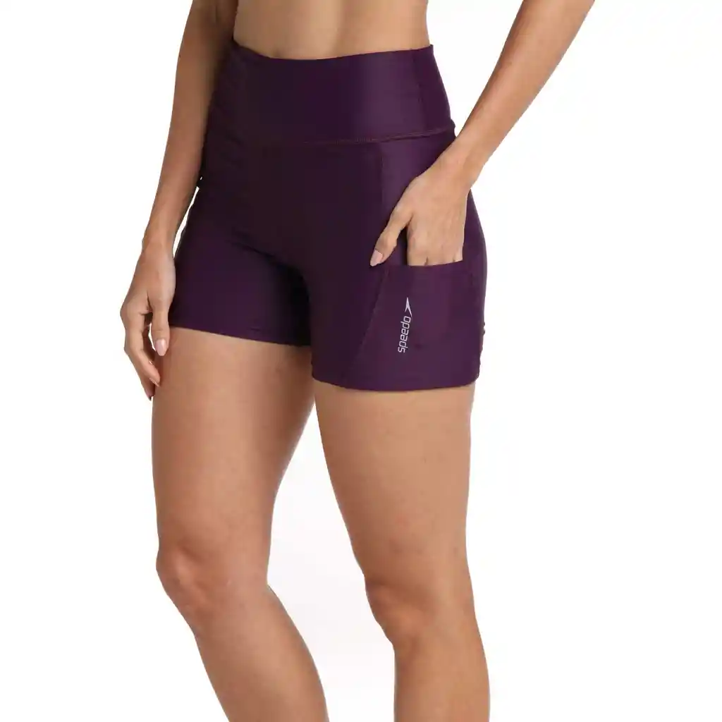 Leggings Corto Wine Noir Mujer Morado-s