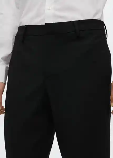 Pantalón Paulo Negro Talla 36 47000663_99 Hombre Mango