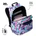 Morral Juvenil Porta Pc 14" Acuarela Azul