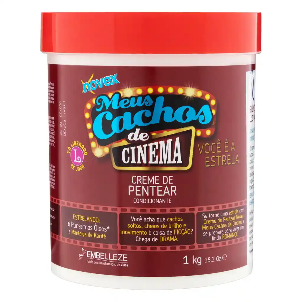 Meus Cachos Novex De Cinema Crema De Peinar Cond 1