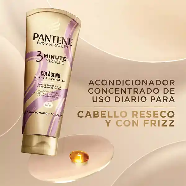 Acondicionador Pantene Pro-V Miracles 3 Minute Miracle Colageno Nutre y Revitaliza Rinse 170 ml