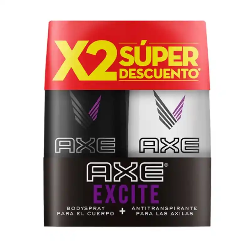 Axe Desodorante Corporal Excite + Antitranspirante para Axilas