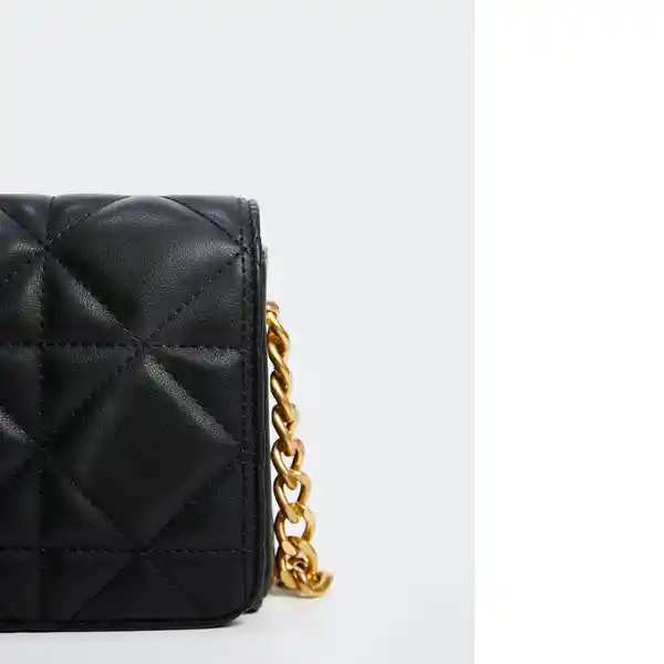 Bolso M Chess Negro Talla 99 Mujer Mango