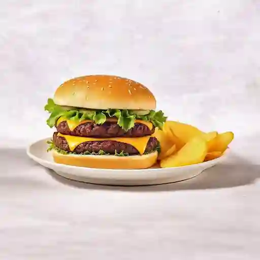 Hamburguesas 100% De Res Doble