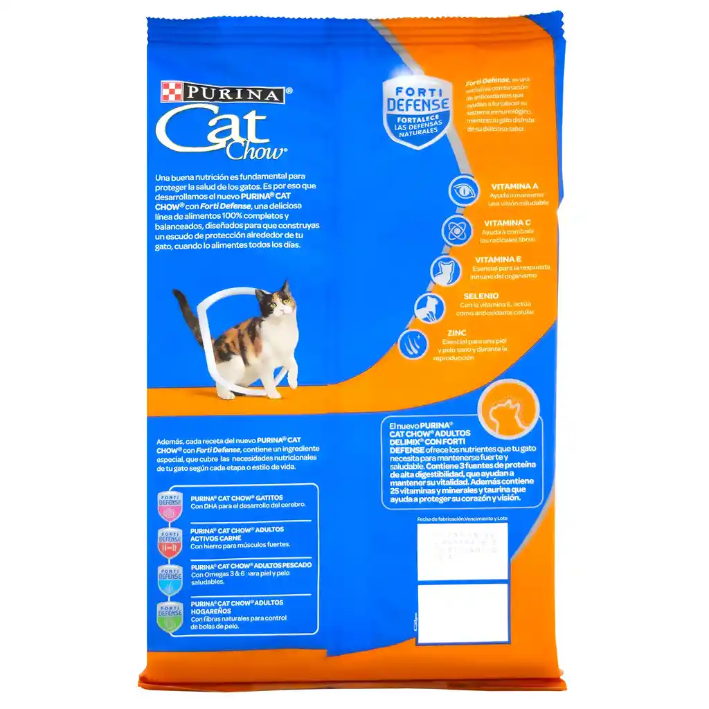 Cat Chow Adultos Delimix FortiDefense 3Kg