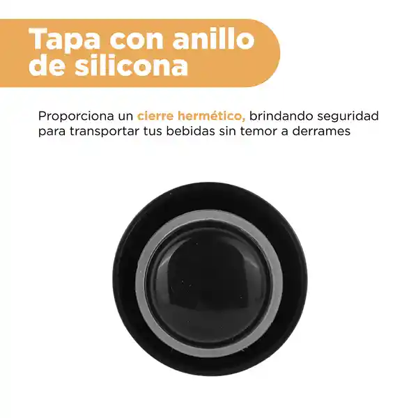 Termo Botella Color Negro Miniso