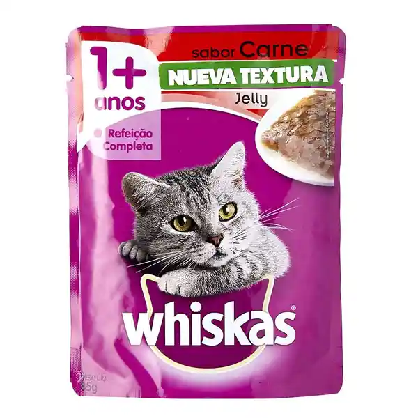 Whiskas Alimento Para Gato Húmedo Jelly Carne