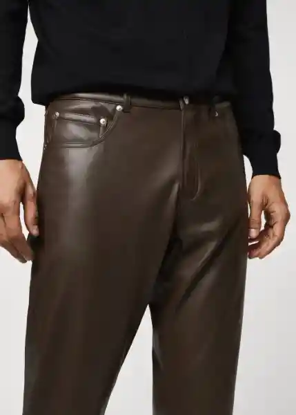 Pantalón Roll Khaki Talla 44 Hombre Mango