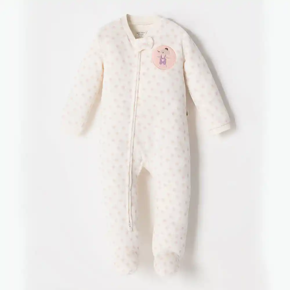 Pijama Entera Manga Larga en Algodón Bebita Soñar Niña Baby Fresh Talla 6-9m
