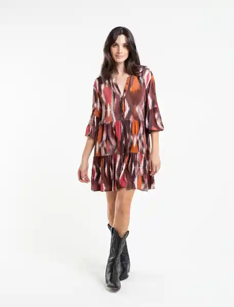  Vestido Lolu Mujer Rosa Rubor Oscuro Talla S Naf-Naf 