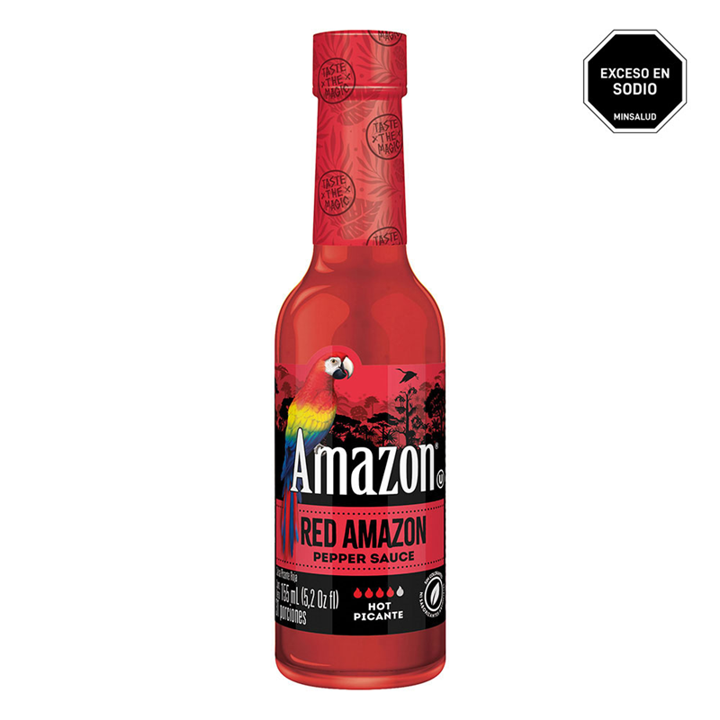 Amazon Salsa Picante Roja 155 ml