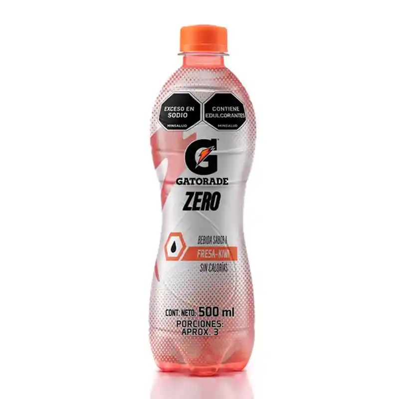 Bebida GATORADE Sin Azucar sabor a Fresa Kiwi 500 ml