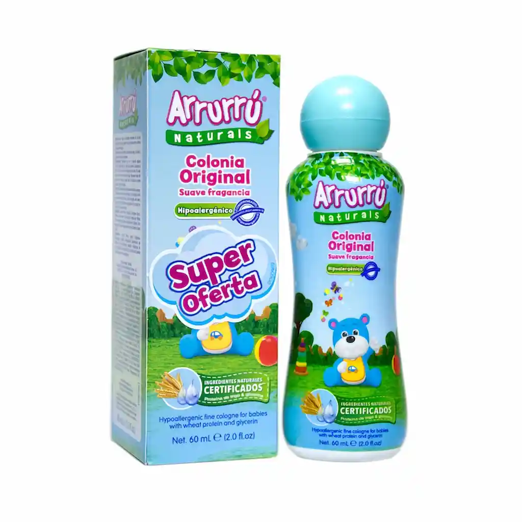 Arrurru Colonia Original Azul Suave Fragancia