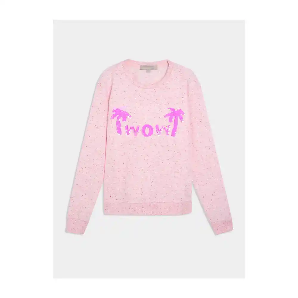 Buzo Cuello Redondo Color Rosa Talla 12