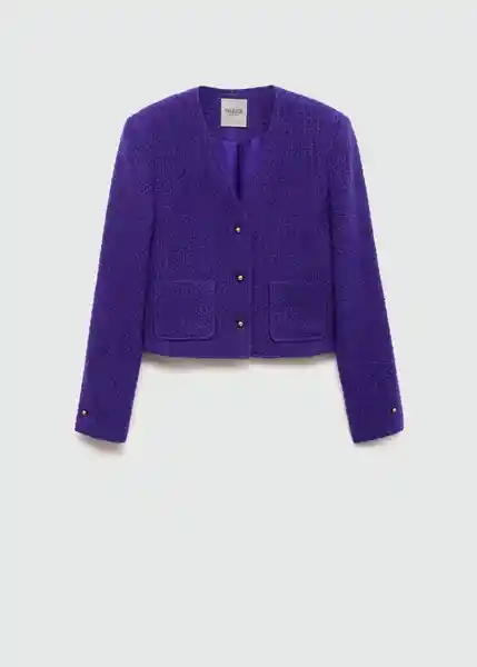 Chaqueta Yols Morado Talla XL Mujer Mango