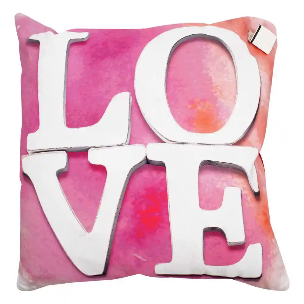 Cojin 45x45 Love A&a C/cierre Unica-surtido