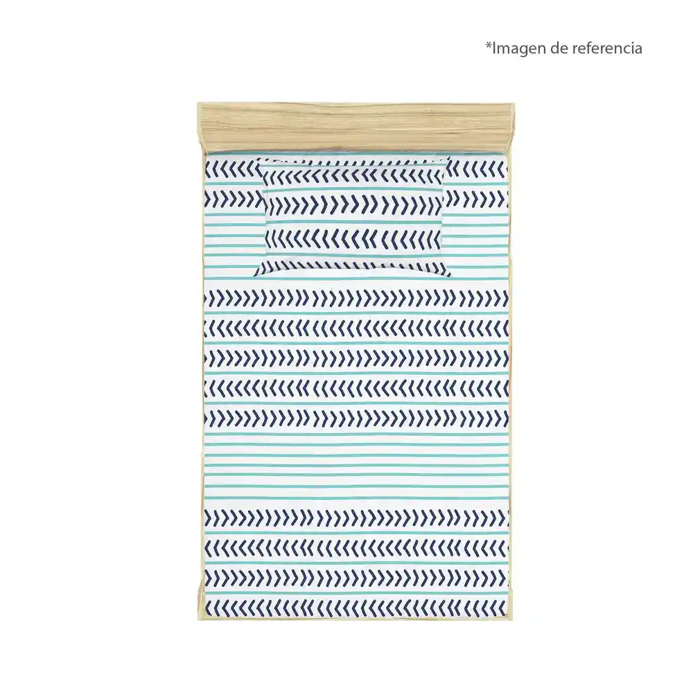 Semij/cama Est Shark One Sencilllo Estampado