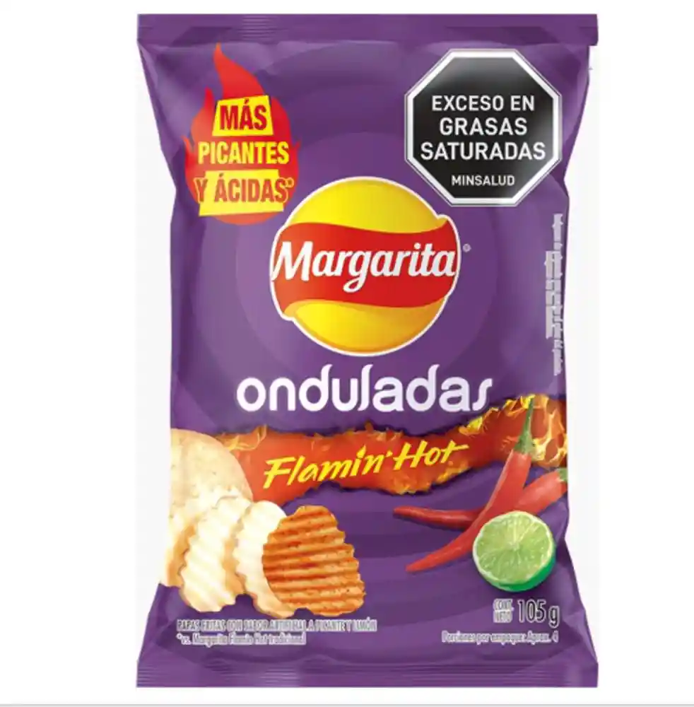 Pasabocas Margarita Flamin Hot (105 Gr)