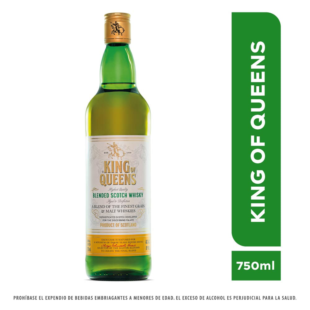 Whisky King Of Queens Blended Scotch X750Mlt 750 ml
