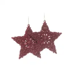 Ornamento Estrella 12x12 Rojo
