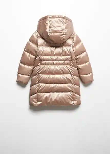 Abrigo Anorak Rachel Oro Talla 10 Niña Mango