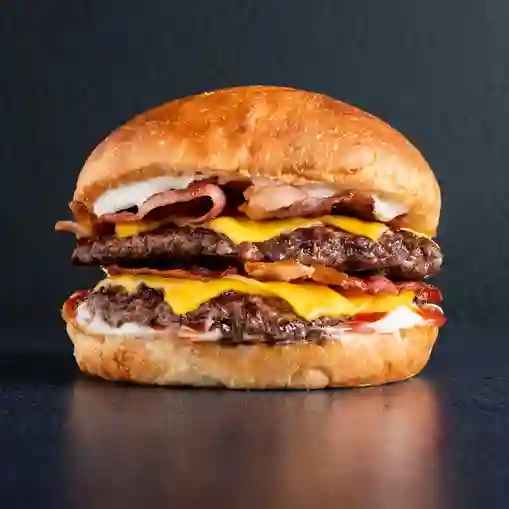 Hamburguesa Doble Carne + Papas