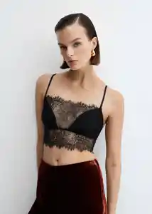 Sujetador Xcaeli Negro Talla L Mujer Mango