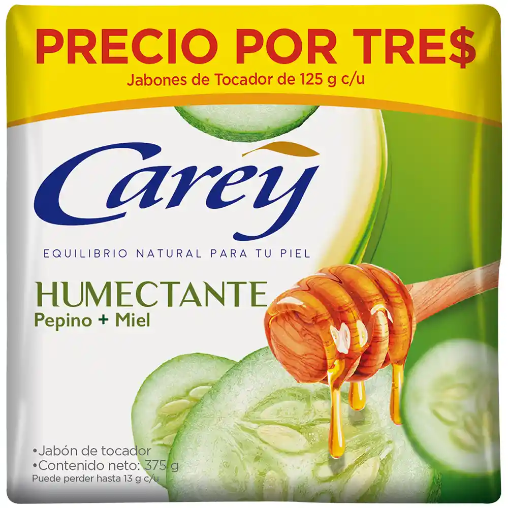 Carey Jabón de Tocador Huméctate Pepino + Miel