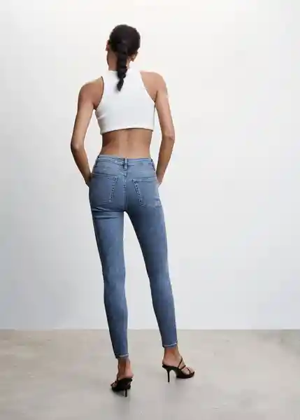 Pantalón Jean Anne Tejano Medio Talla 50 Mujer Mango