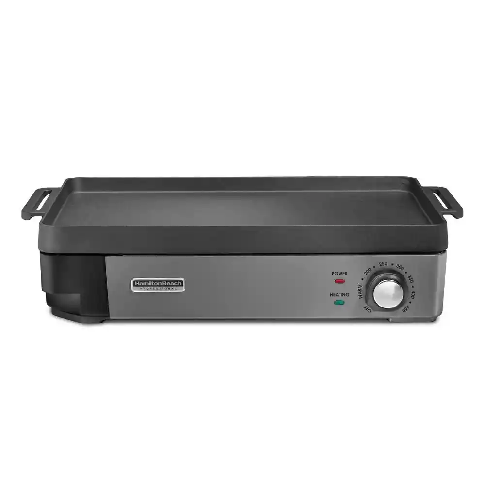 Plancha Electrica de Hierro Fundido Profesional Hamilton Beach 38560