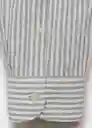Camisa Kissos Dark Caza Talla M Hombre Mango