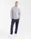 Buzo Wanna be Knitted Gris Fundido Medio Talla L Chevignon