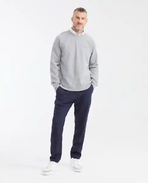 Buzo Wanna be Knitted Gris Fundido Medio Talla L Chevignon
