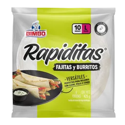 Bimbo Tortillas Fajitas Tamaño L