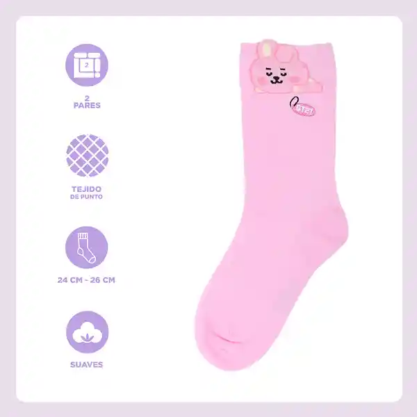 Medias Cooky Serie Bt21 Miniso