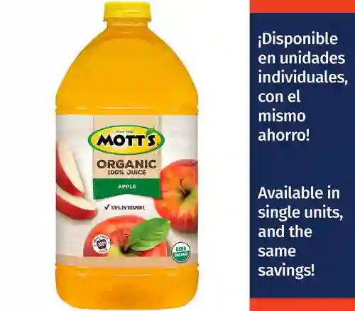 Motts Jugo De Manzana 100% Orgánico