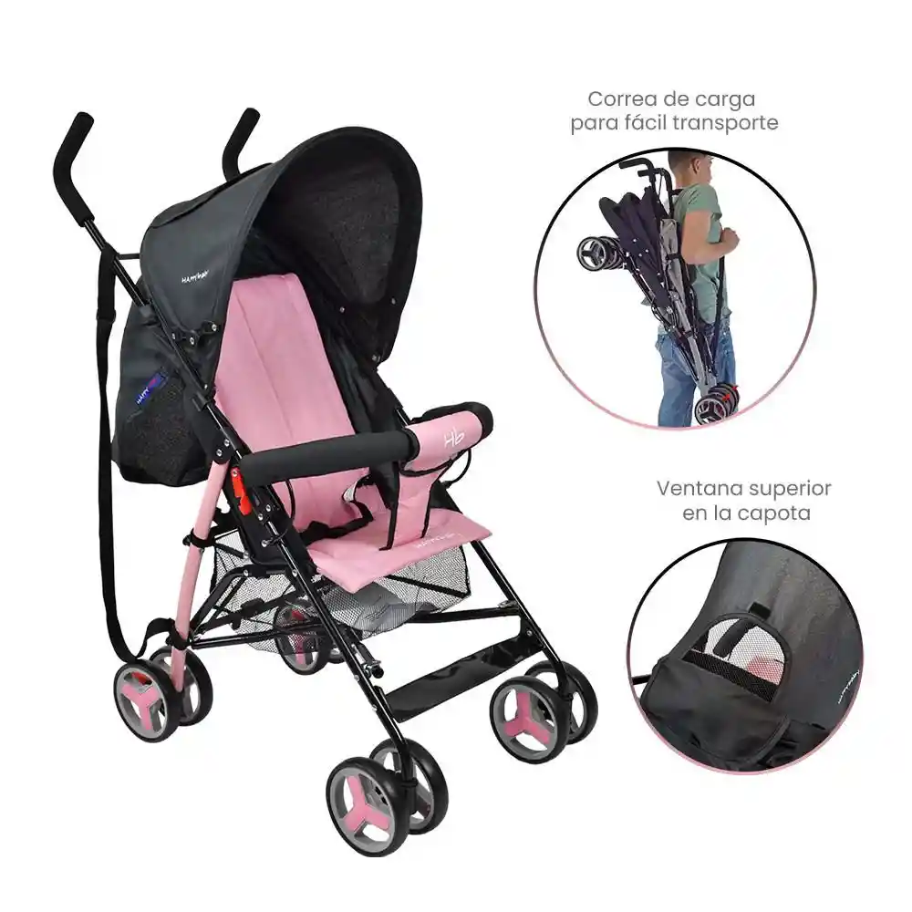 Coche Paseador Bebe Future Rosa Happy Baby Happy Baby Future Rosa