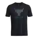 Under Armour Camiseta Payoff Graphc Hombre Negro Talla LG