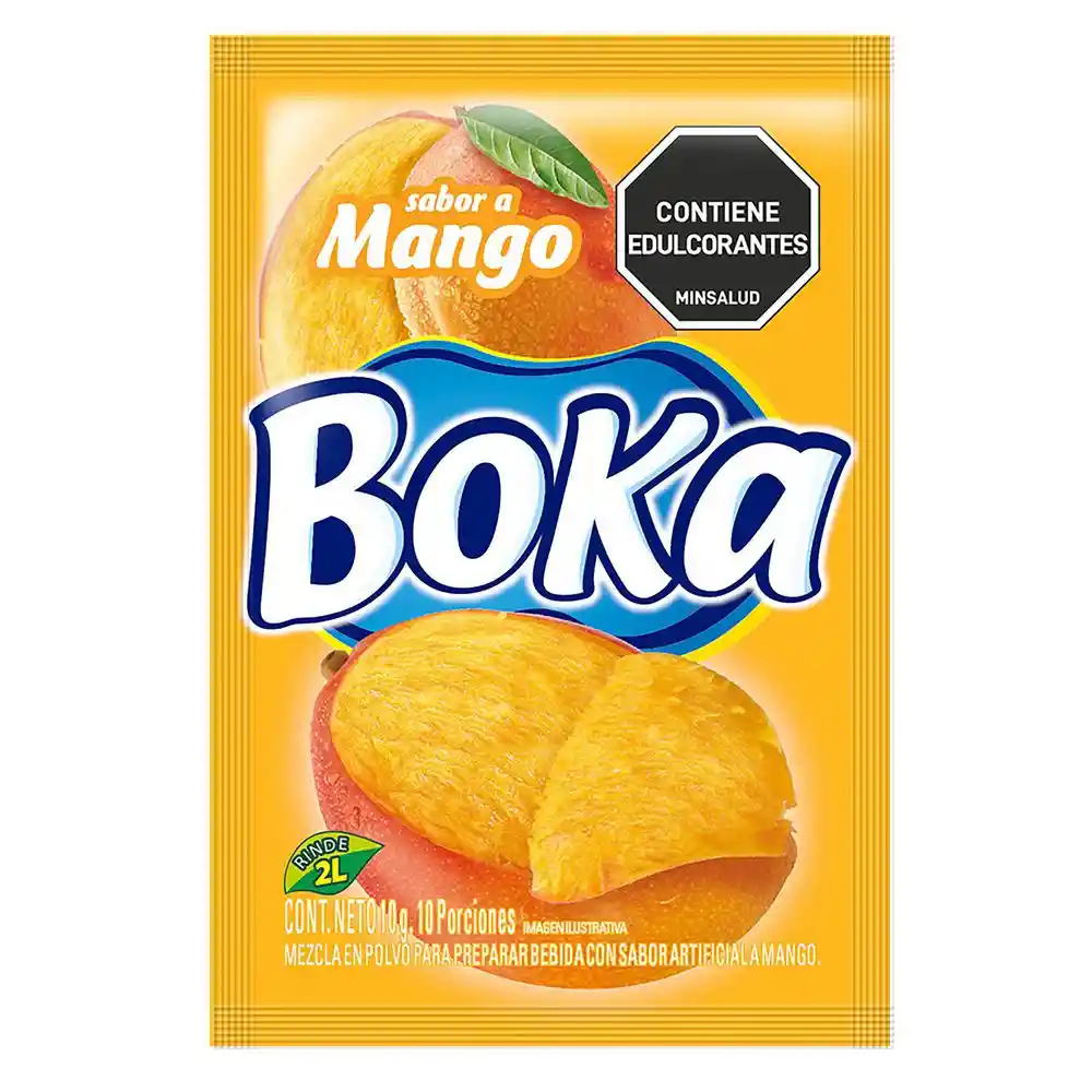 Mezcla Boka Polvo Bebida Artificial Mango(10 Gr)