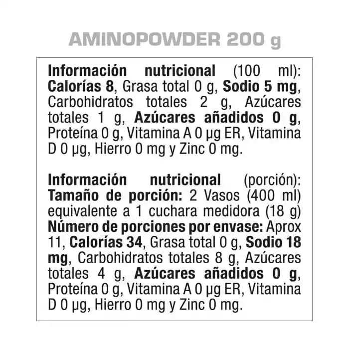 Aminoácidos Bcaa Gmn Amino Powder Frutos Tropicales