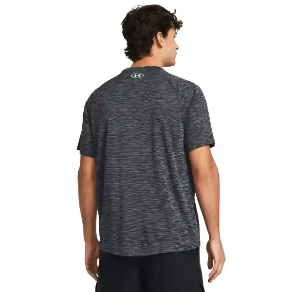 Under Armour Camiseta Tech Textured Hombre Negro Talla LG