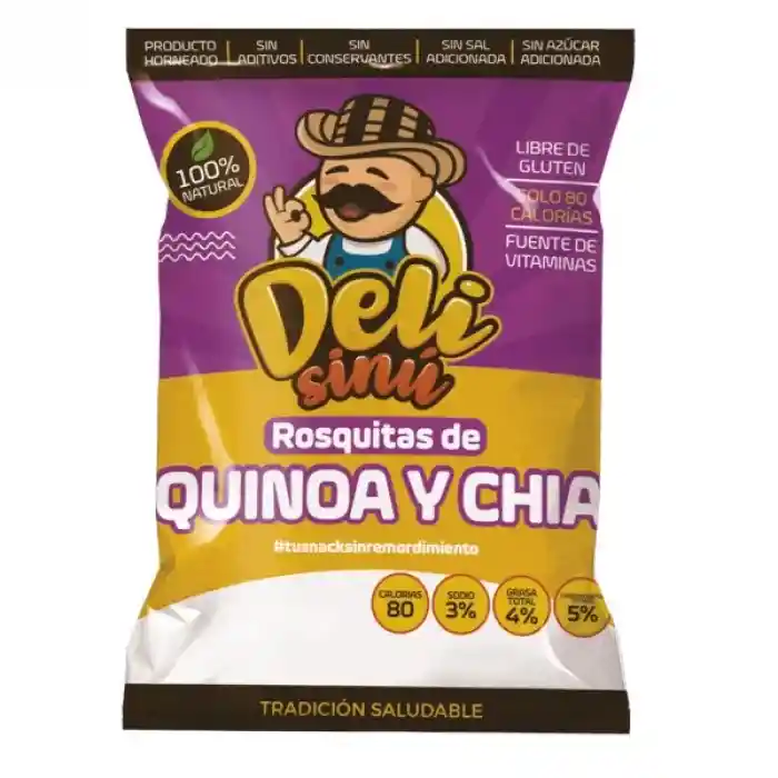 Deli Sinú Rosquitas de Quinoa y Chía