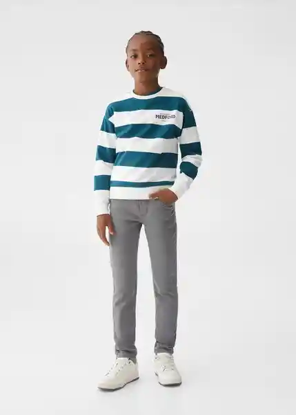 Jean Comfy Tejano Gris Talla 11 Niños Mango