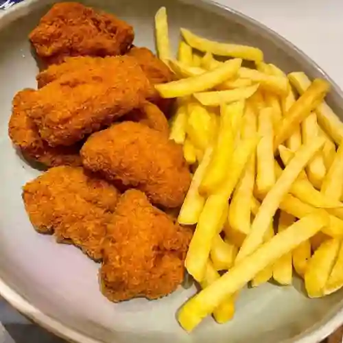 Nuggets con Papitas a la Francesa