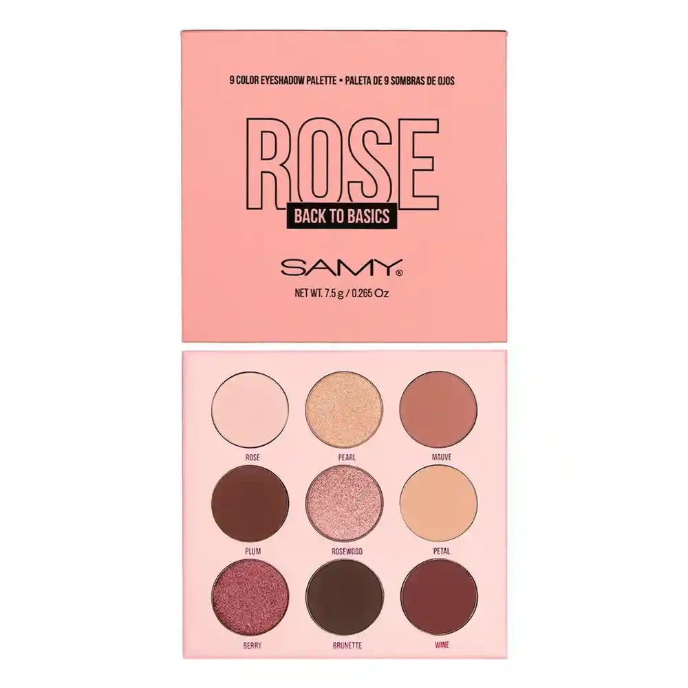 Paleta Sombras Ojos Rose Samy