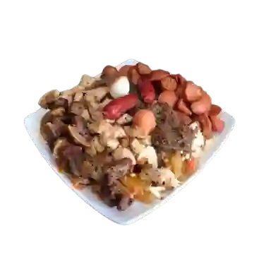 Salchipapa Mixta para 2